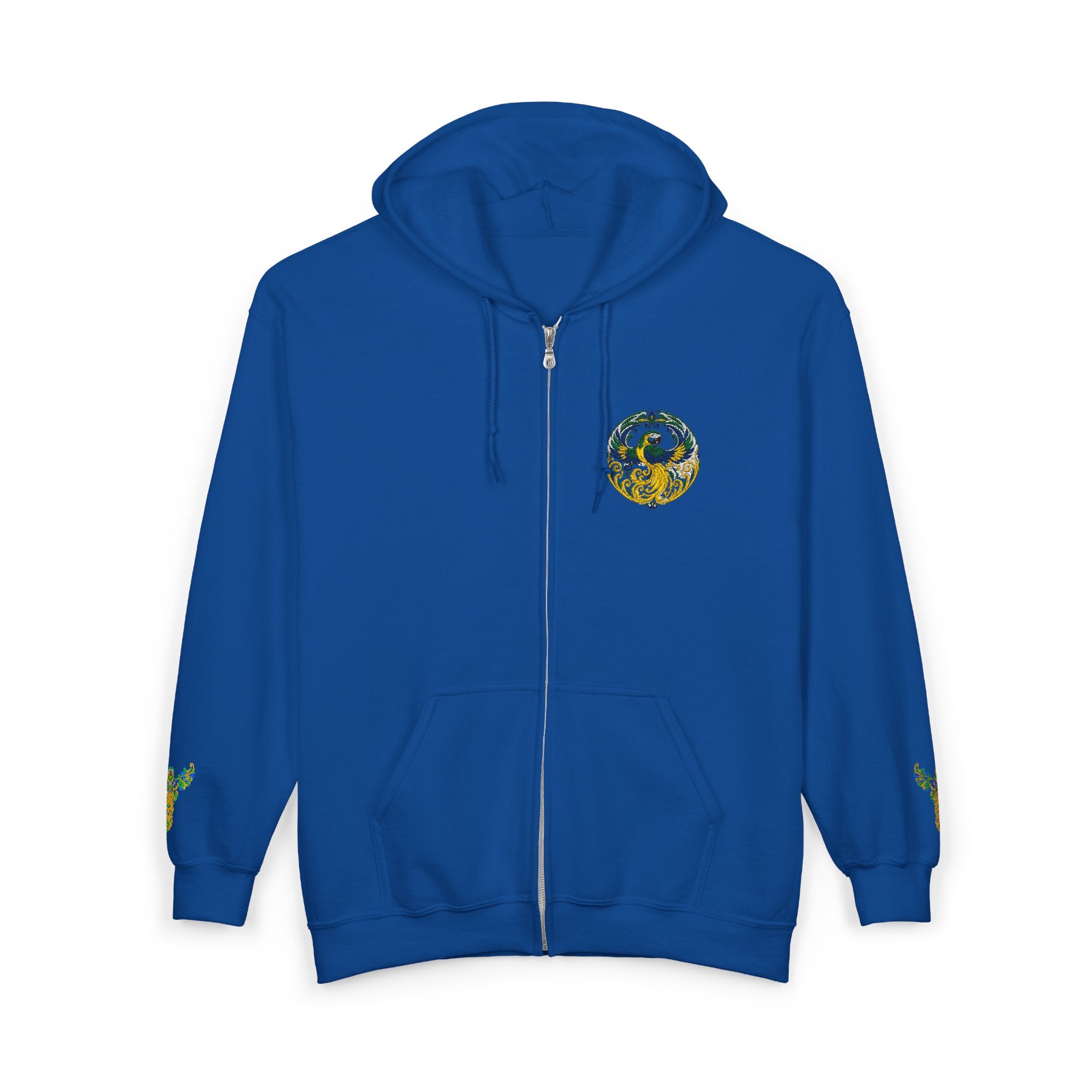 Wild Brazil Macaw Zip-Up Hoodie