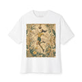 Vintage Soccer Player Graphic Tee — Retro Floral Athletic Art Shirt