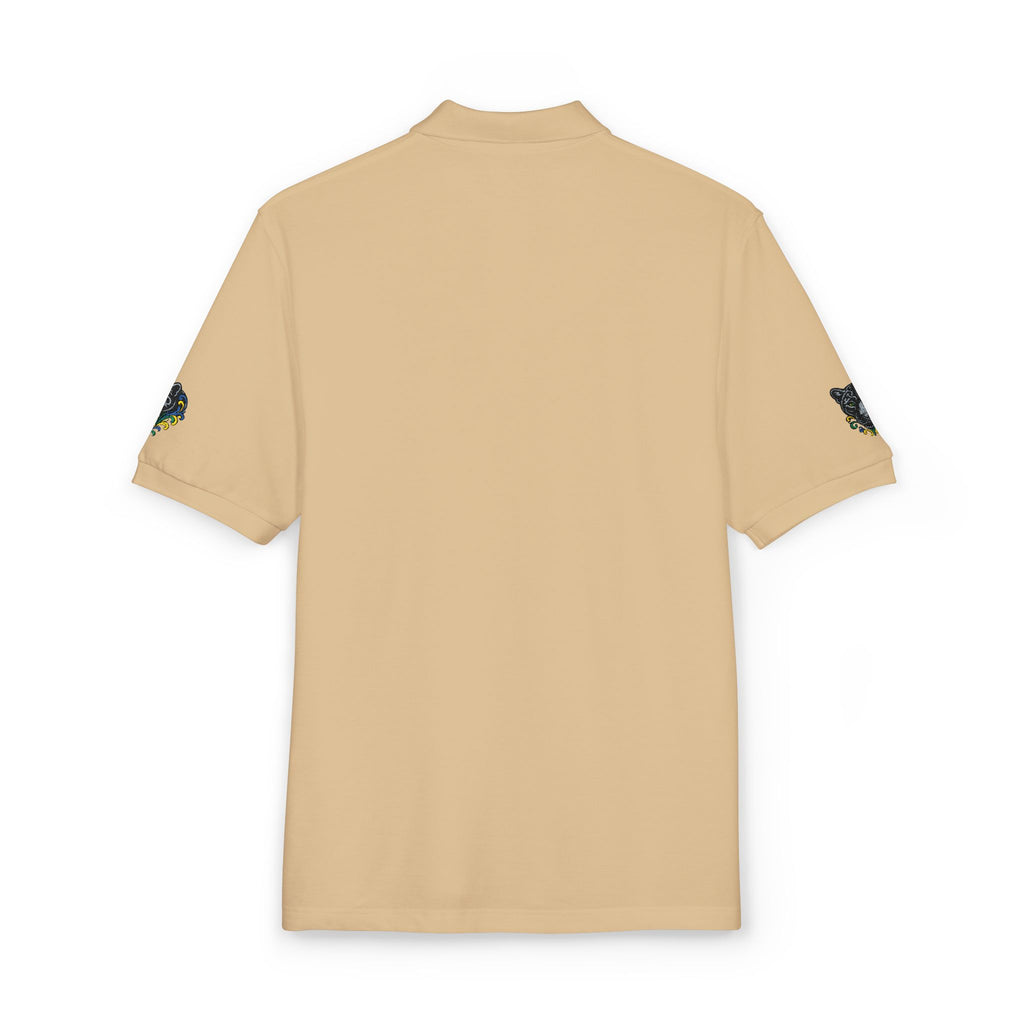 Embroidered Fleur Polo Shirt — Classic Crest Logo Polo