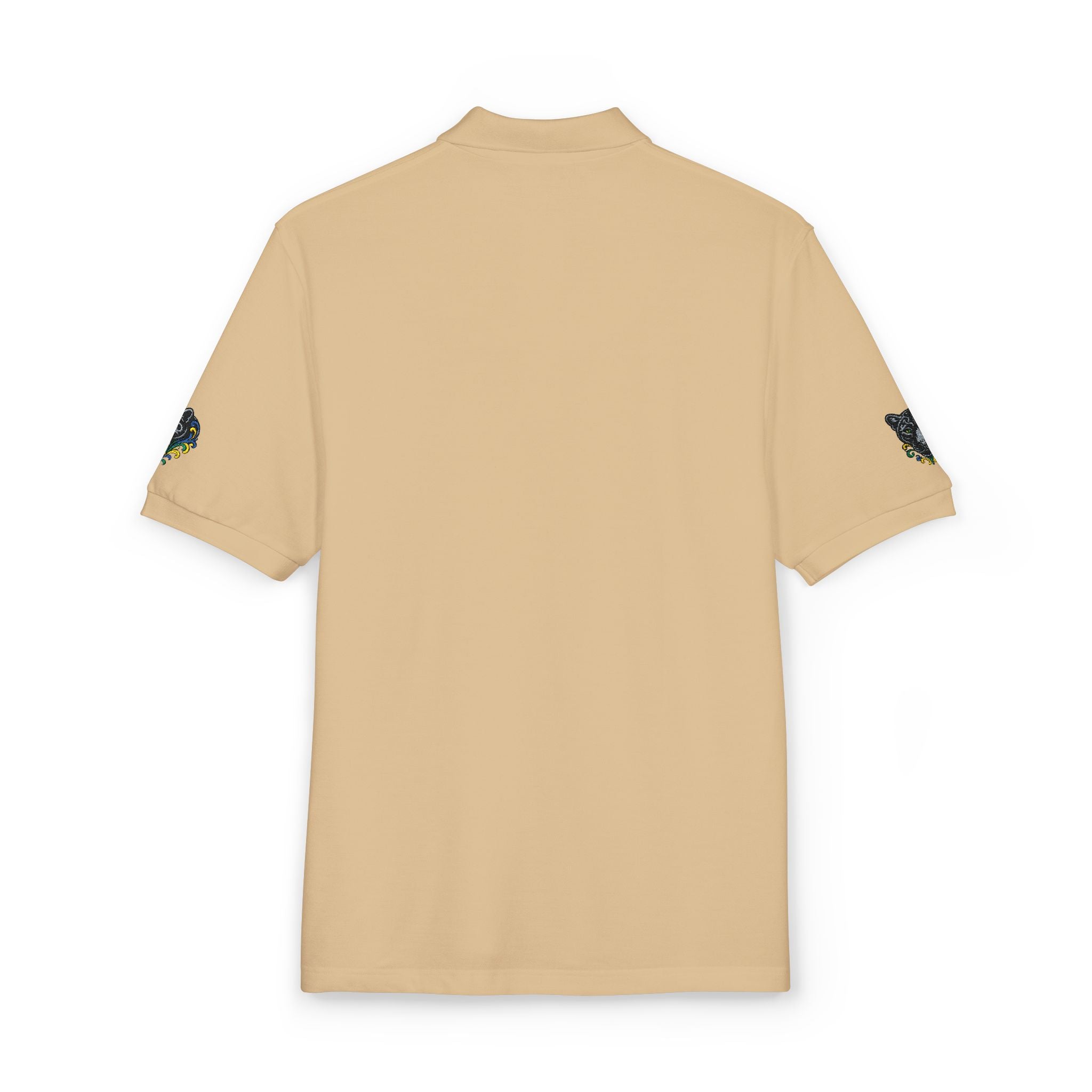 Embroidered Fleur Polo Shirt — Classic Crest Logo Polo