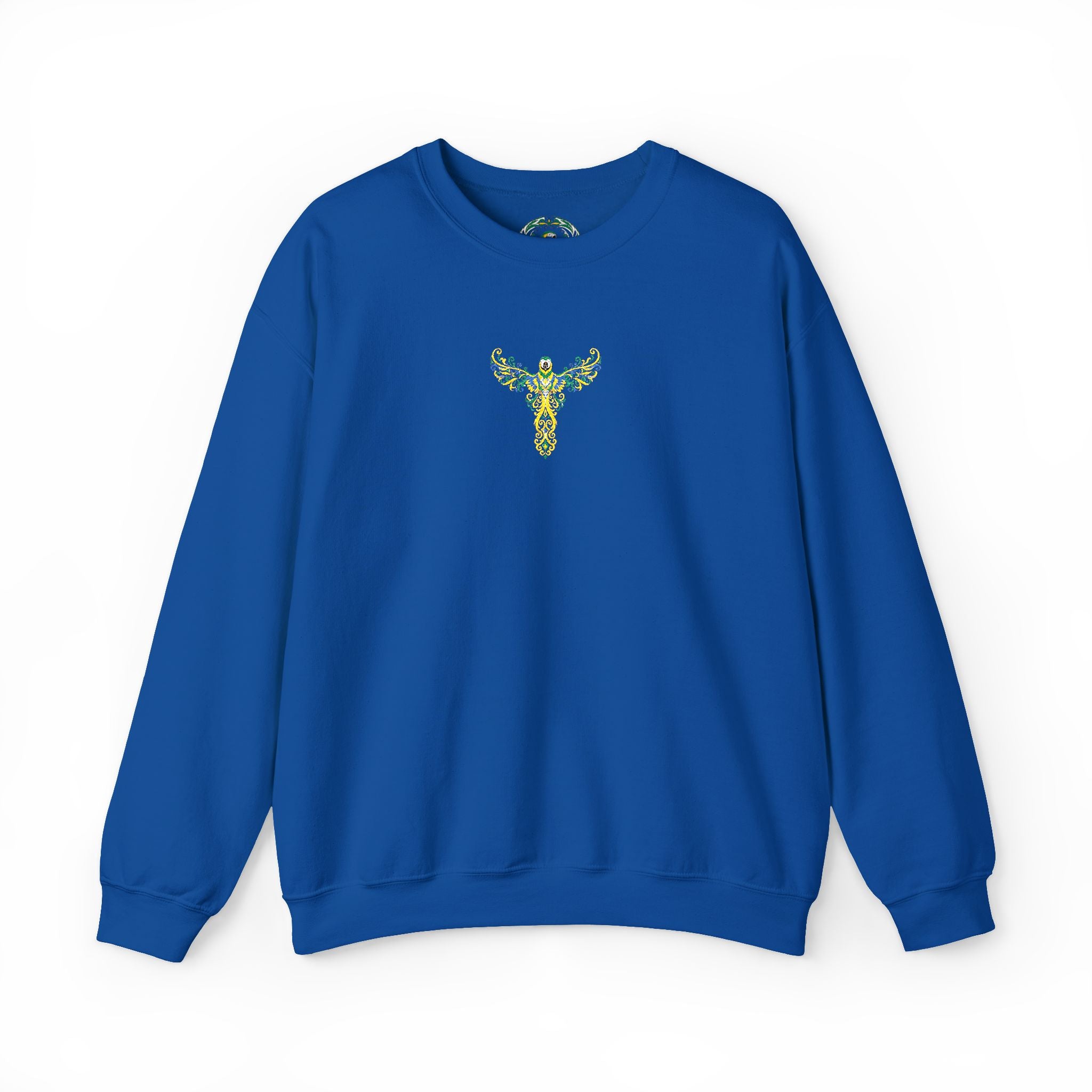 Floral Bull Skull Crewneck Sweatshirt — Boho Western Deer Skull Design