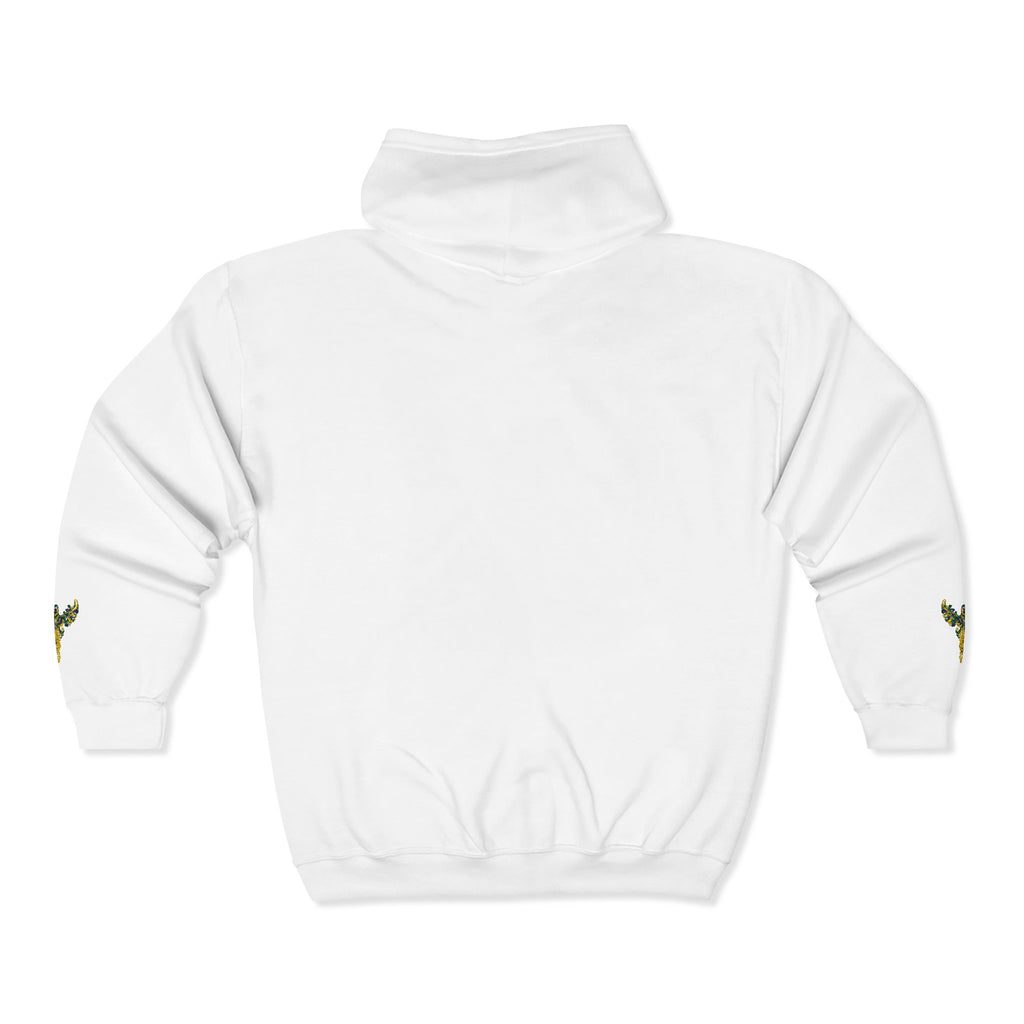 Wild Brazil Macaw Zip-Up Hoodie
