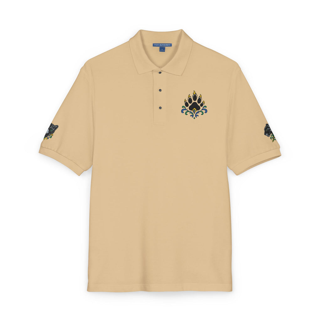 Embroidered Fleur Polo Shirt — Classic Crest Logo Polo