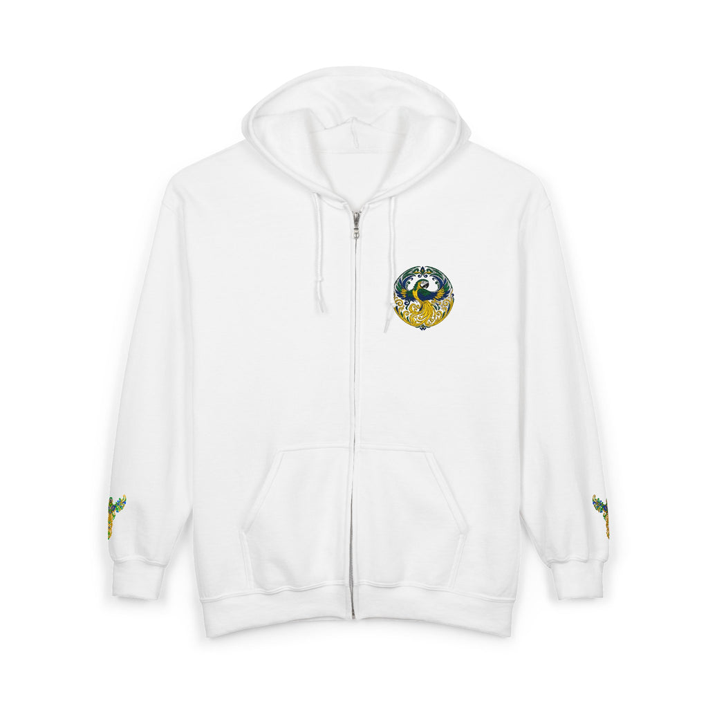 Wild Brazil Macaw Zip-Up Hoodie