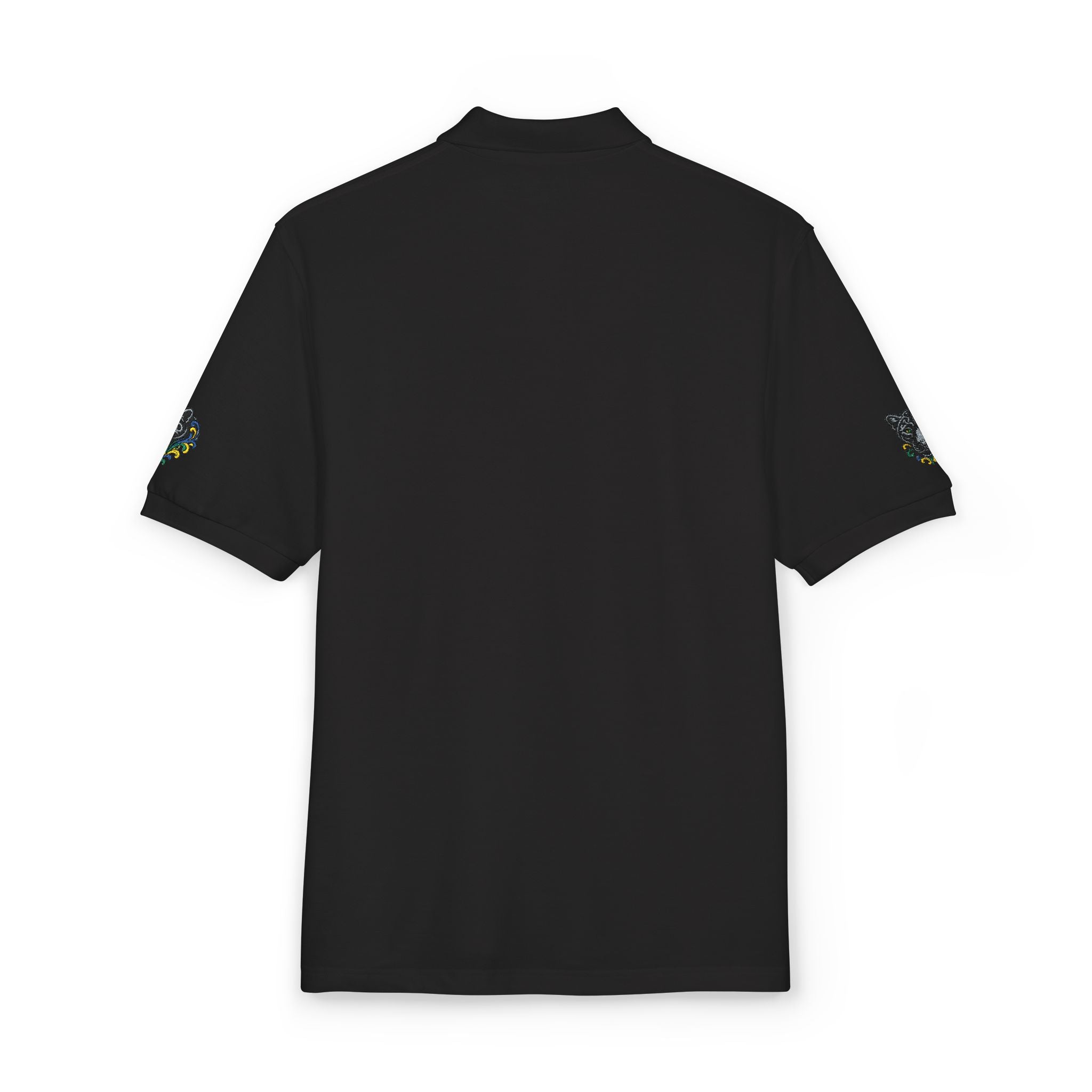 Embroidered Fleur Polo Shirt — Classic Crest Logo Polo
