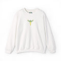 Floral Bull Skull Crewneck Sweatshirt — Boho Western Deer Skull Design