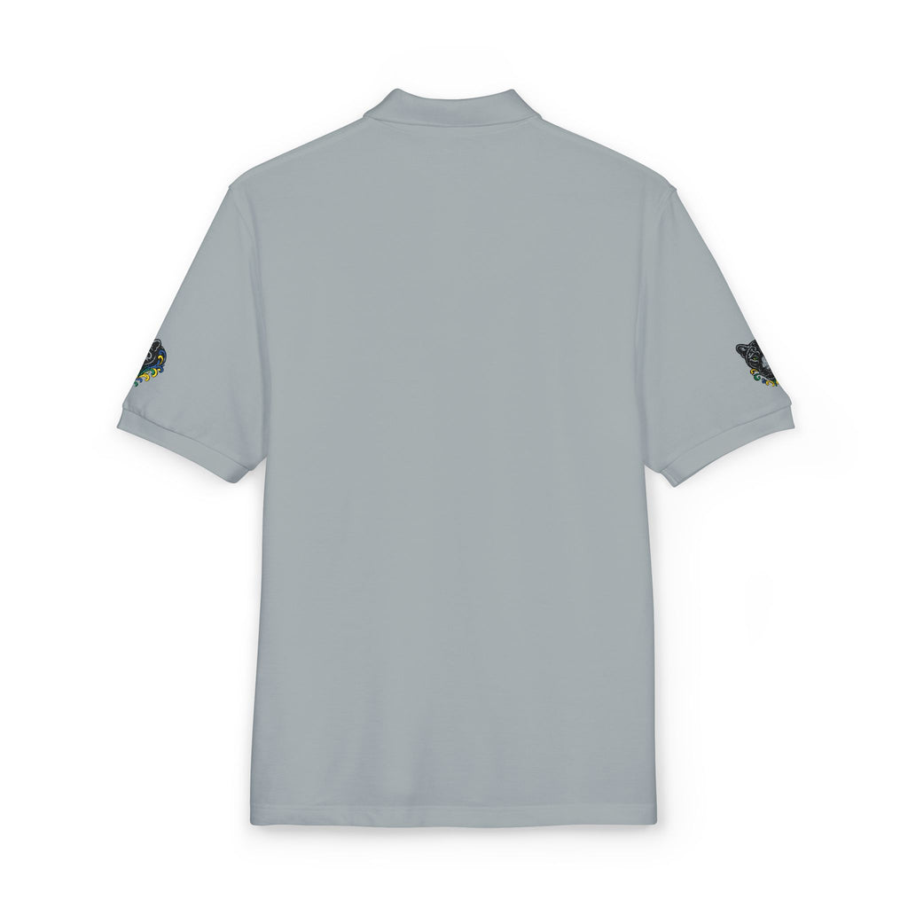 Embroidered Fleur Polo Shirt — Classic Crest Logo Polo