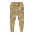 Floral Vintage Print Leggings – Beige Botanical All-Over Print