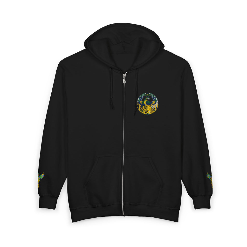 Wild Brazil Macaw Zip-Up Hoodie