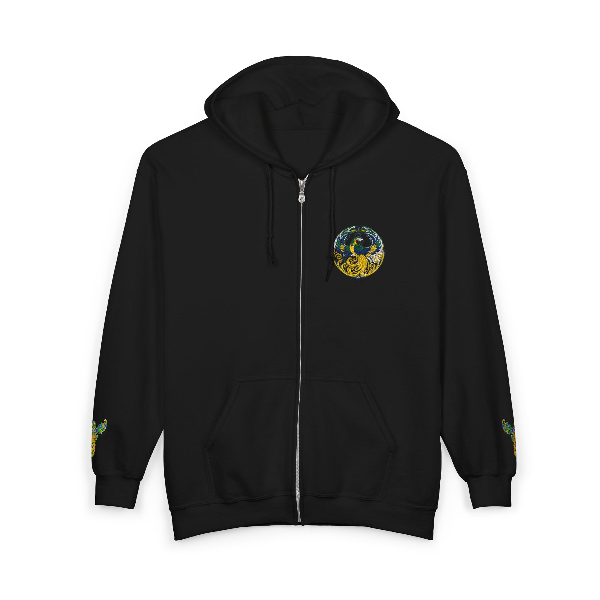 Wild Brazil Macaw Zip-Up Hoodie