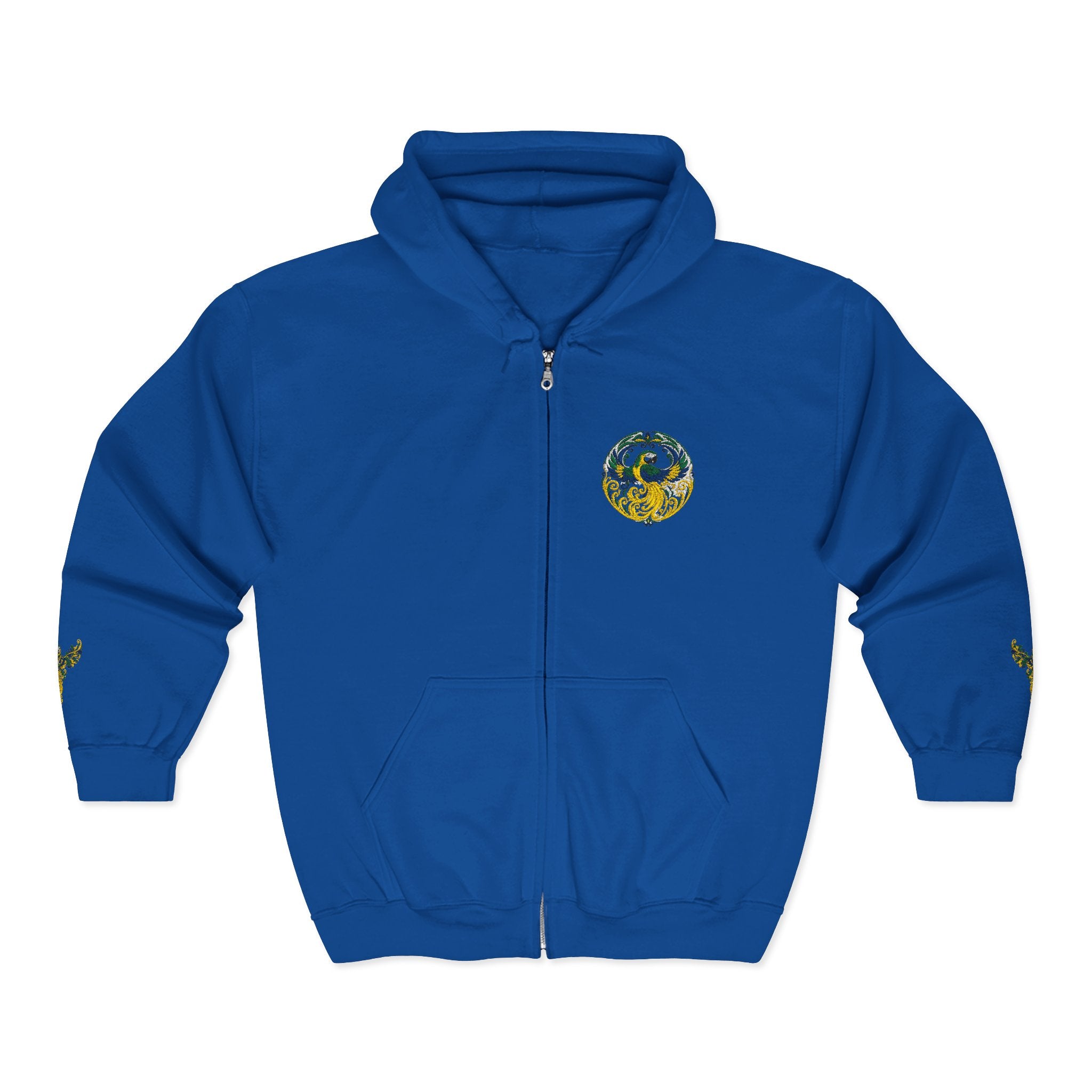 Wild Brazil Macaw Zip-Up Hoodie