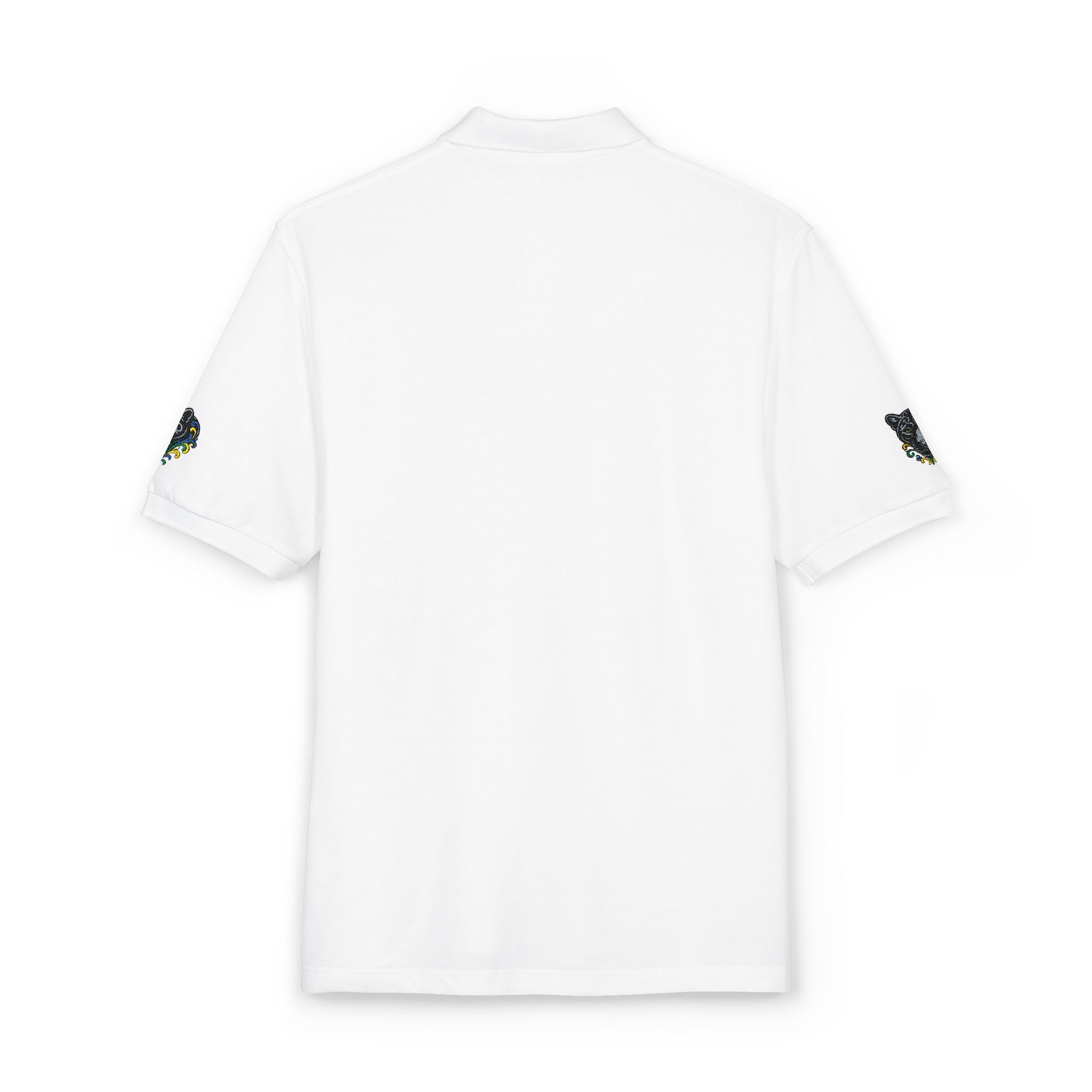 Embroidered Fleur Polo Shirt — Classic Crest Logo Polo