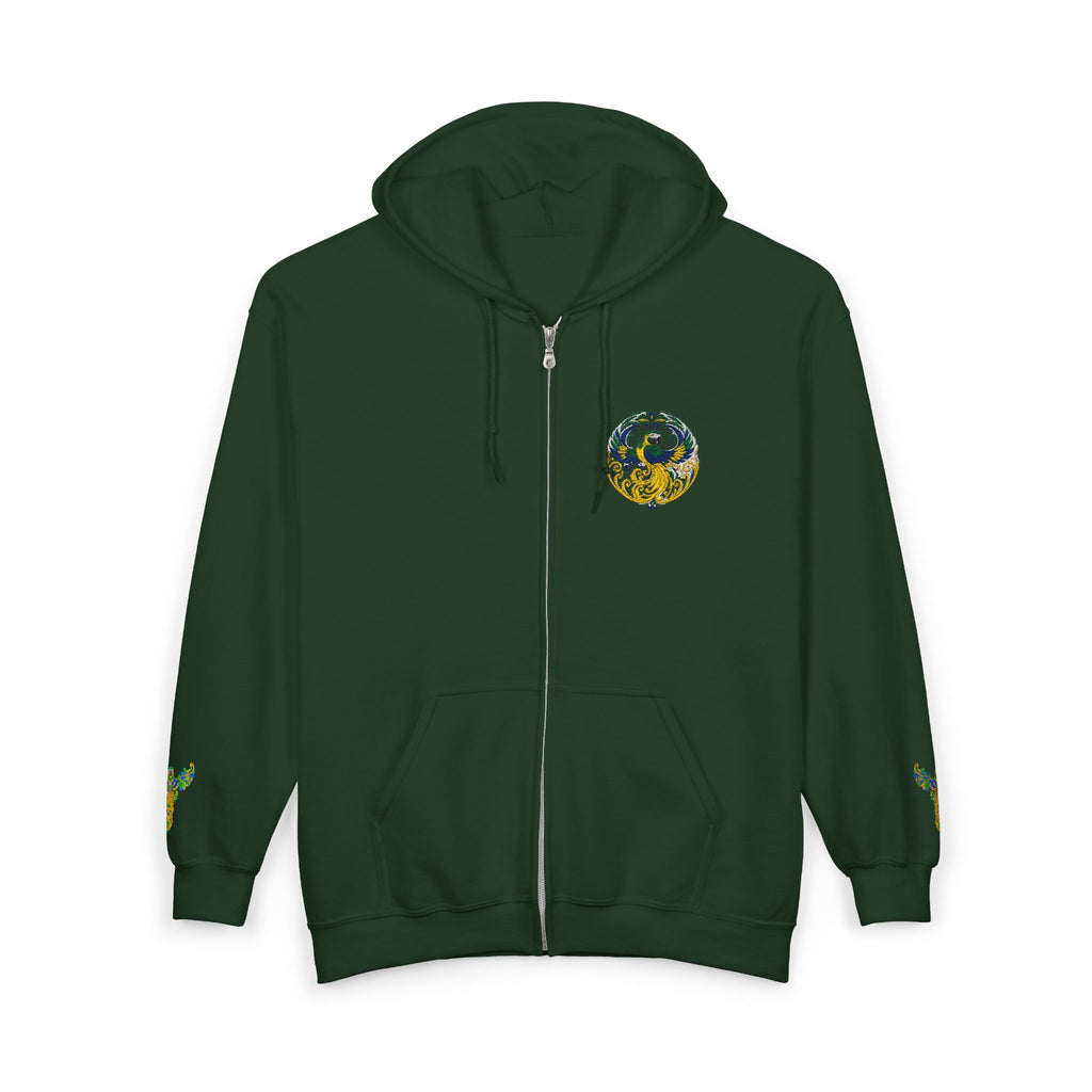 Wild Brazil Macaw Zip-Up Hoodie