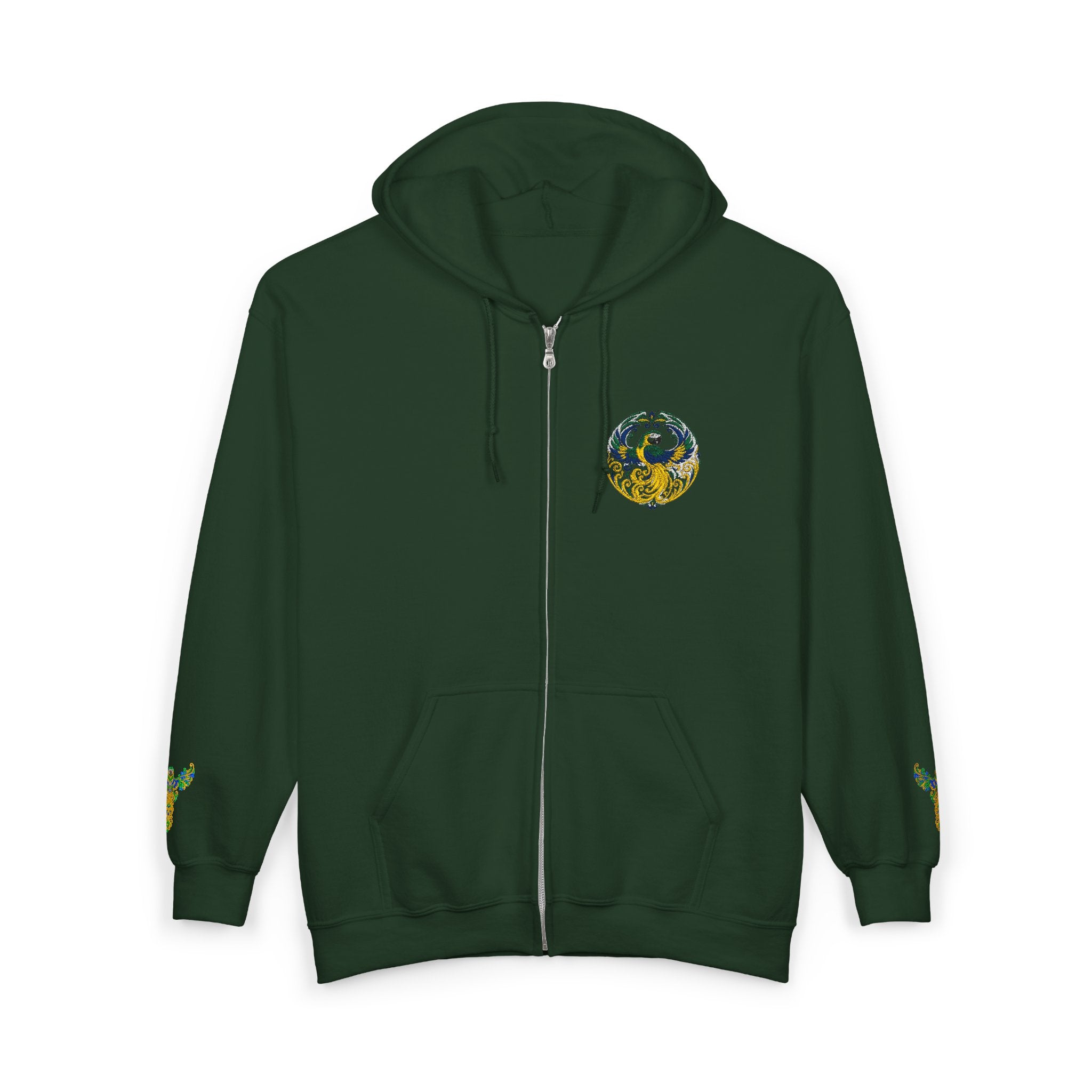 Wild Brazil Macaw Zip-Up Hoodie