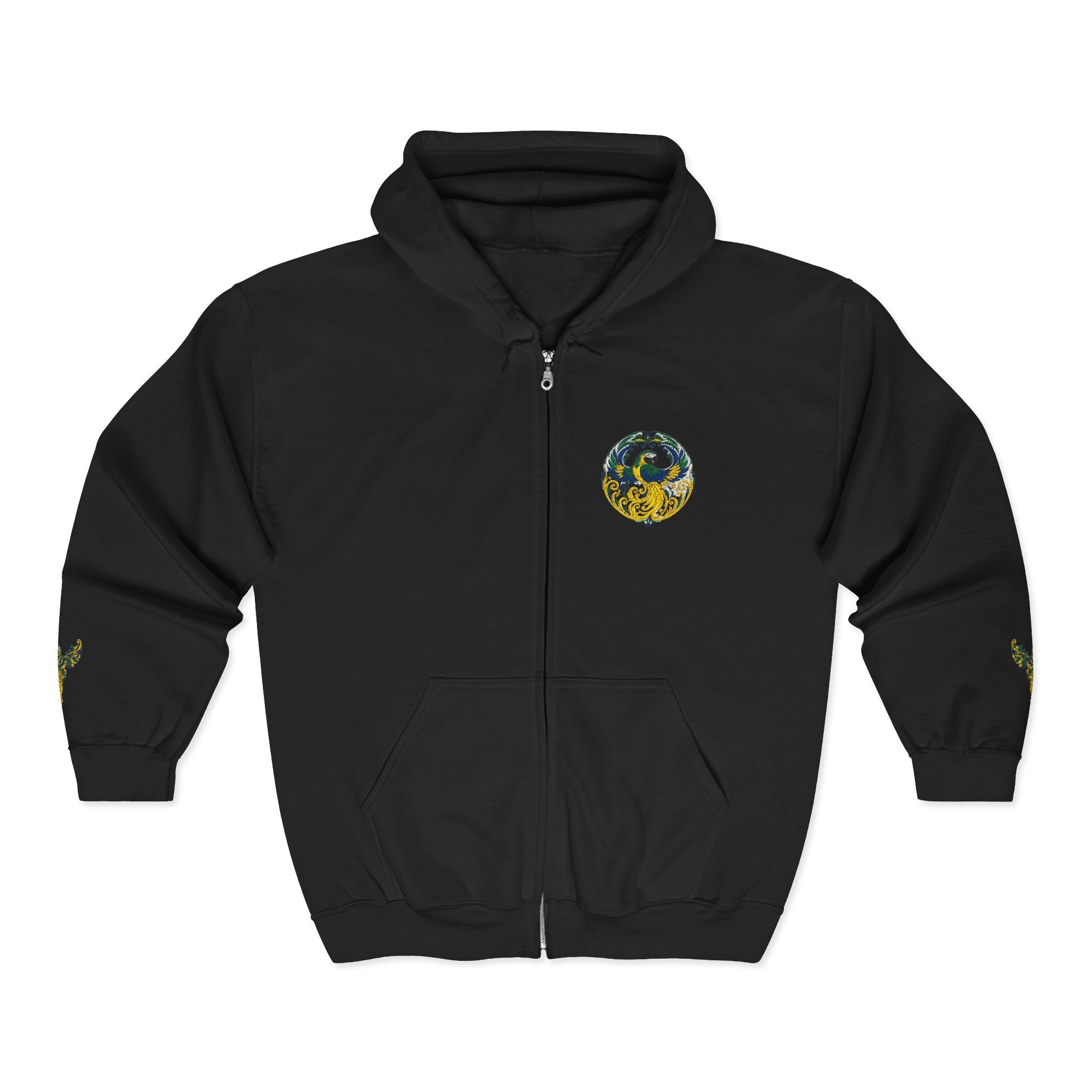 Wild Brazil Macaw Zip-Up Hoodie