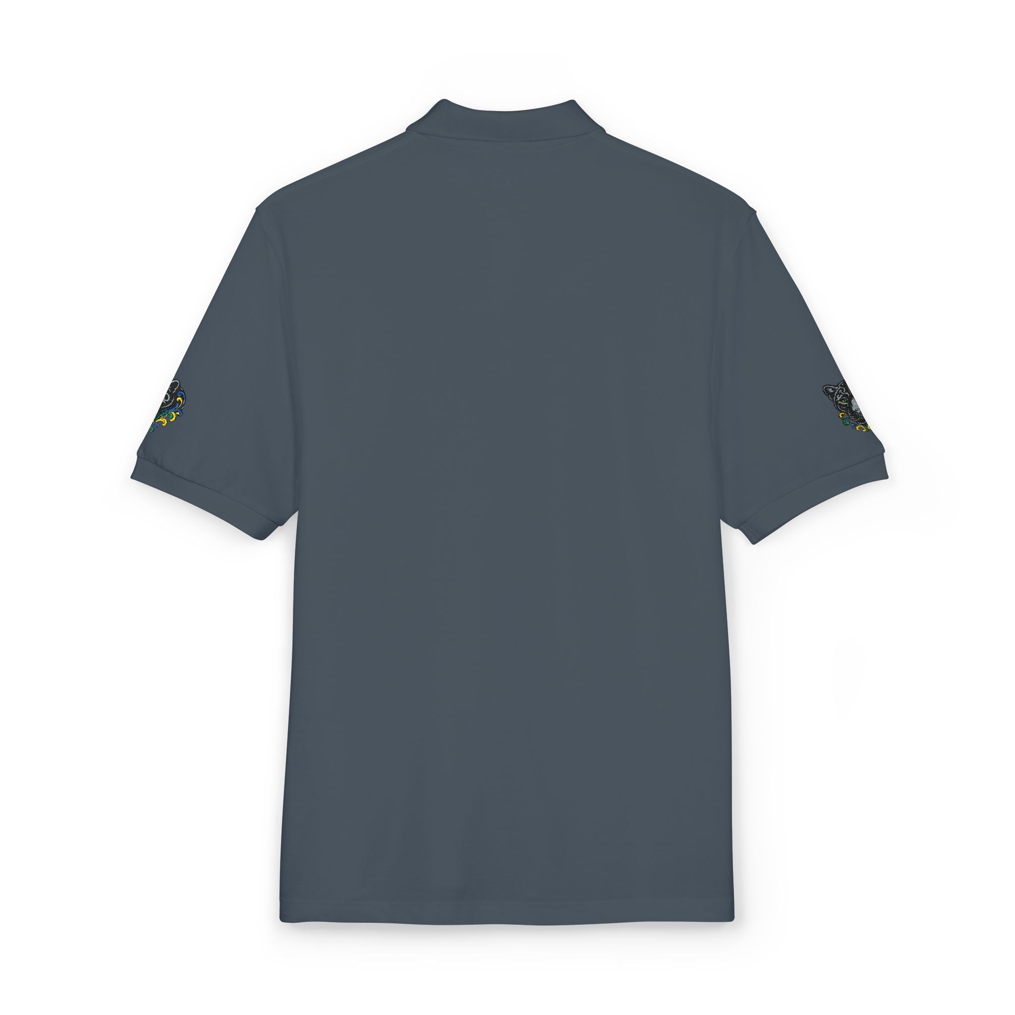 Embroidered Fleur Polo Shirt — Classic Crest Logo Polo